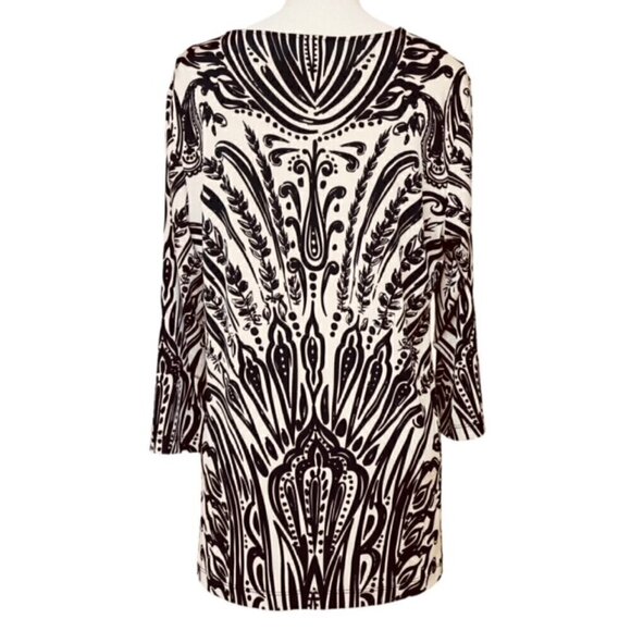 CHICO'S Travelers V-neck Tunic Top - Size Large - Picture 3 of 7